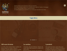 Tablet Screenshot of gaviolivini.com